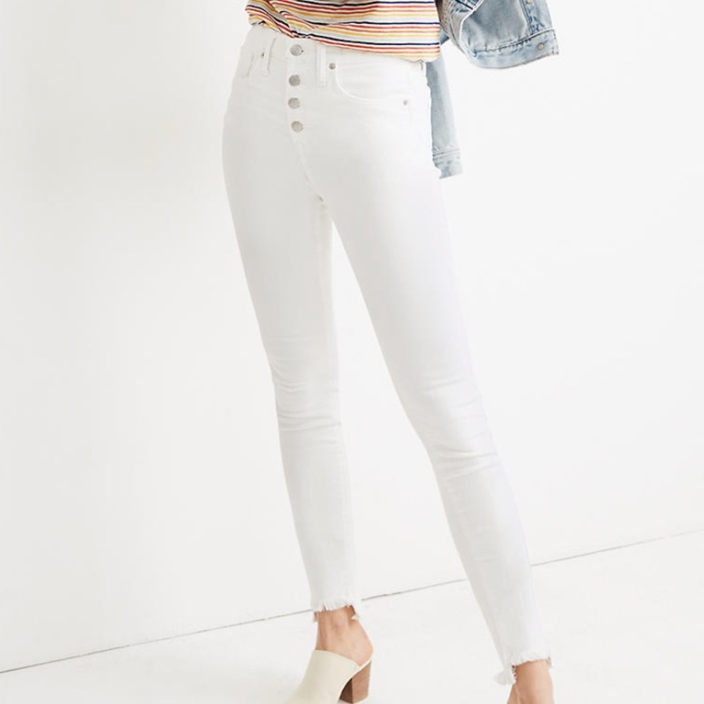 Madewell High-Rise Skinny Jeans in Pure White